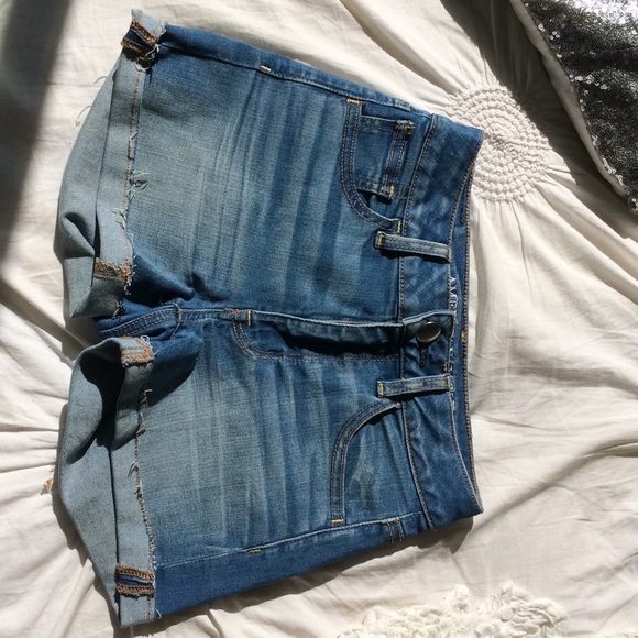 American Eagle Outfitters Pants - American Eagle High-Rise Shortie Denim Shorts